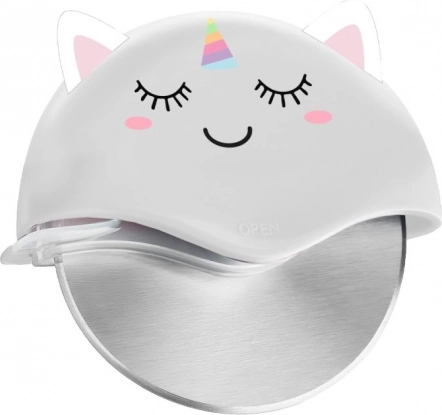 Coltello per pizza con unicorno