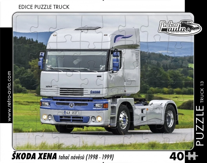 Retro Cars Puzzle - Škoda Xena Truck