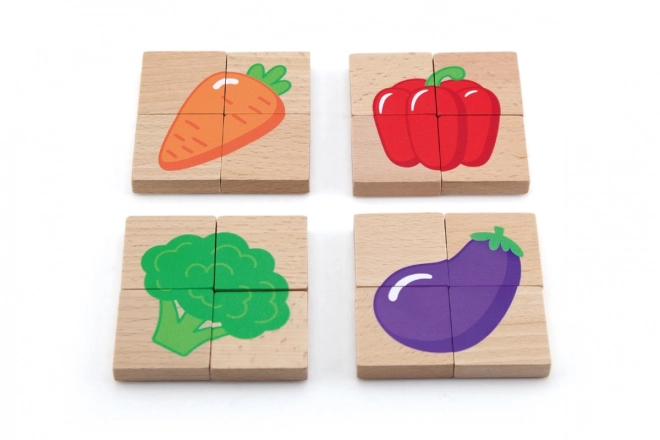 Wooden Magnetic Fruit Puzzle