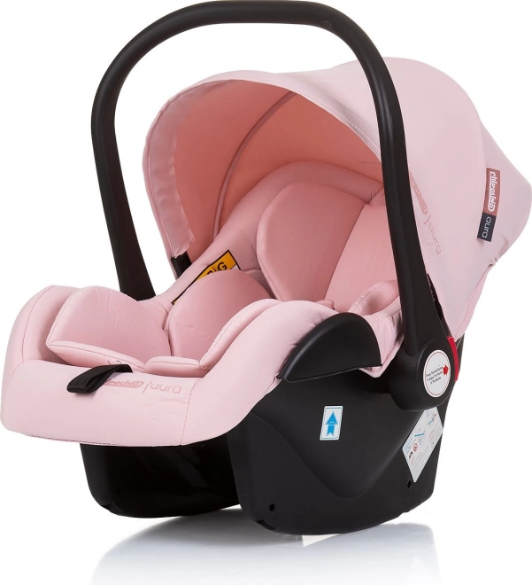 Chipolino Car Seat Aura I-Size 40-85cm Macadamia – Flamingo