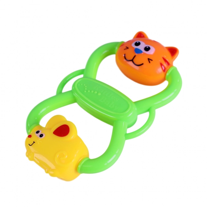 Cat and Mouse Rattle Toy