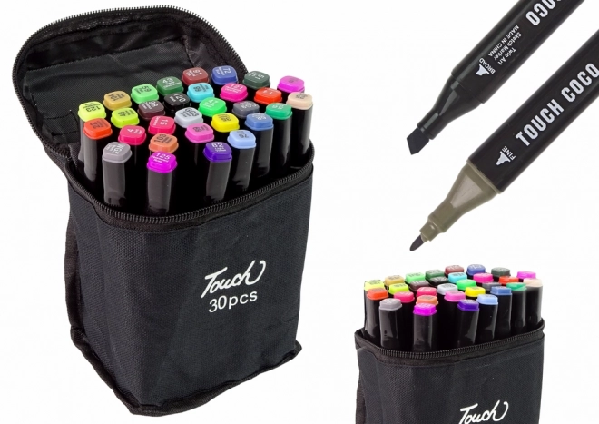 Double-Sided Alcohol Markers Set with Case