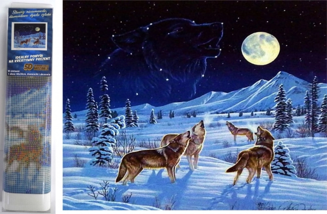 Diamond Painting Wolf Pack 30x40 cm