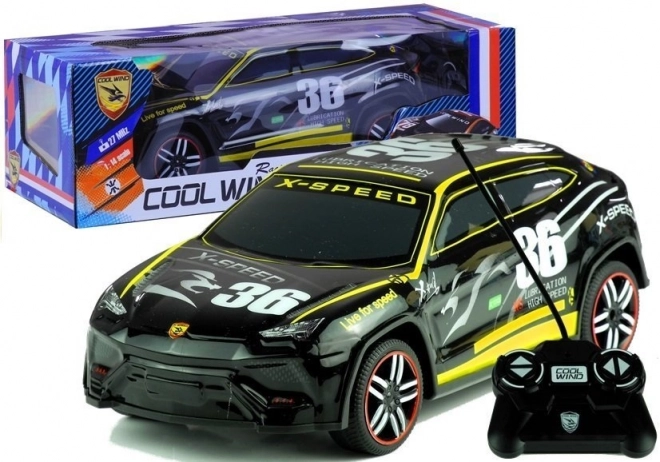 Remote Controlled Black Sports Car