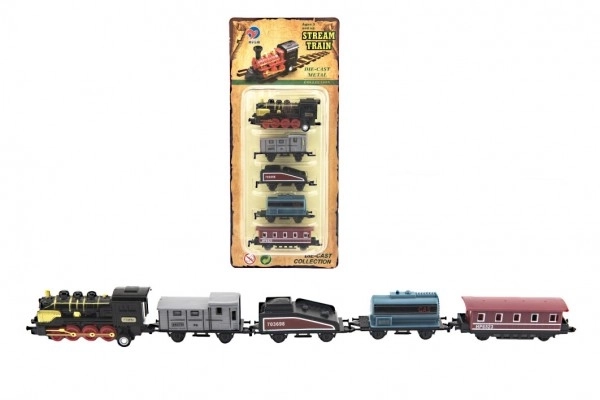 Train Set with Locomotive and Carriages