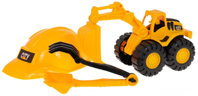 Excavator and Helmet Toy Set