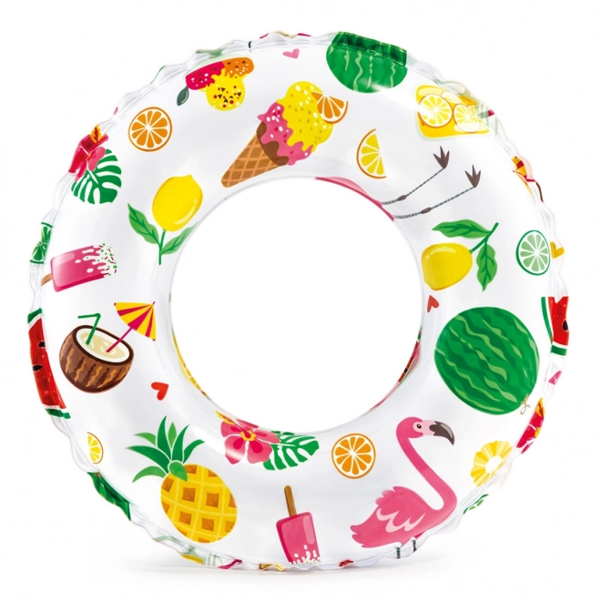 Inflatable Swim Ring with Print