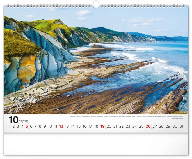 Notique Wall Calendar Sea 2025