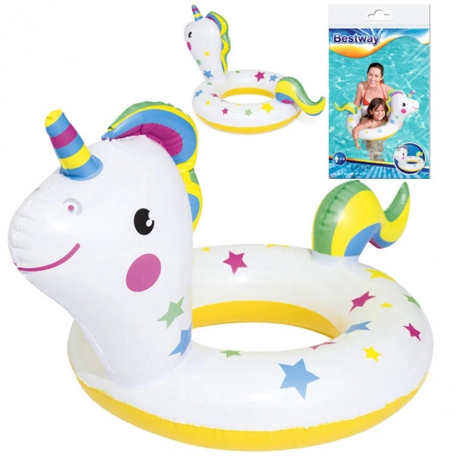 Inflatable Unicorn Swimming Ring – white