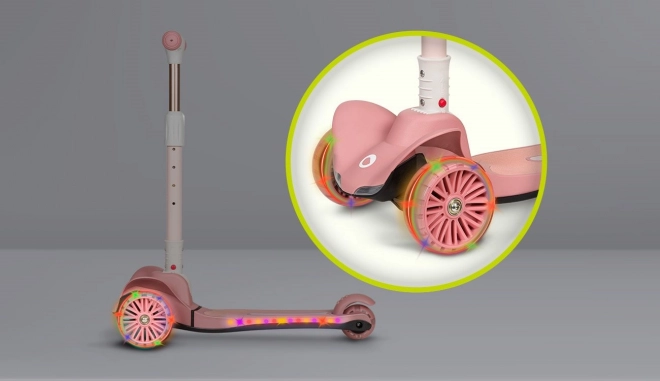 Lionelo Children's Tri-Wheel Scooter Pink Rose