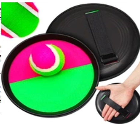 Gioco di lancio e cattura con velcro