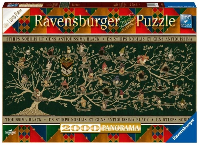 Harry Potter Family Tree 2000 Piece Panorama Puzzle