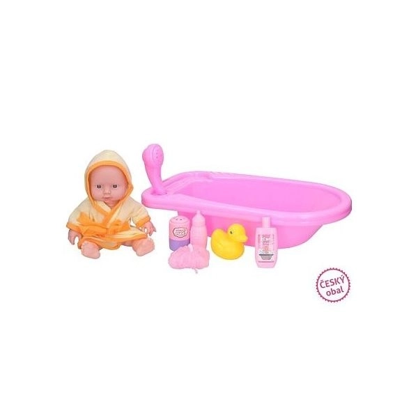 Baby Doll with Bathtub Set