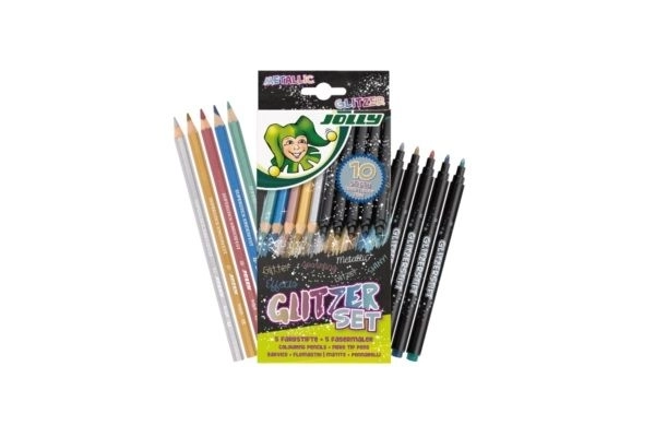 Metallic Colored Pencils and Markers Set