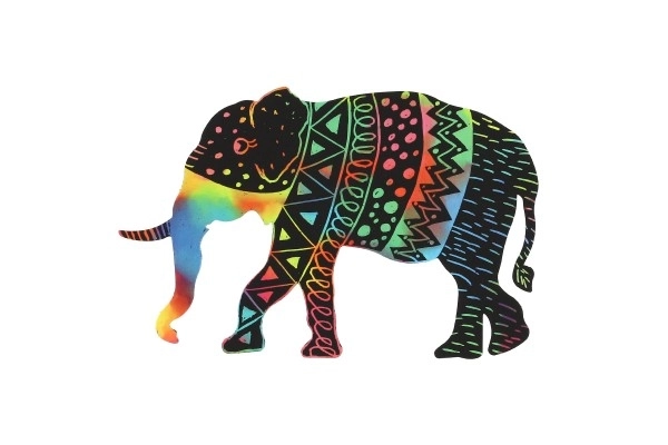 Rainbow Animal Scratch Art Set for Kids