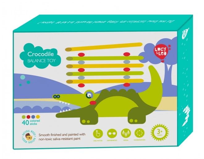 Lucy & Leo Wooden Crocodile Balancing Game