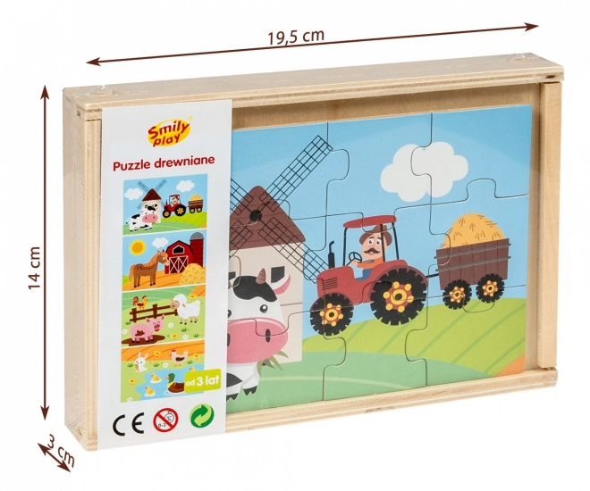 Wooden Puzzle - Life in the Countryside