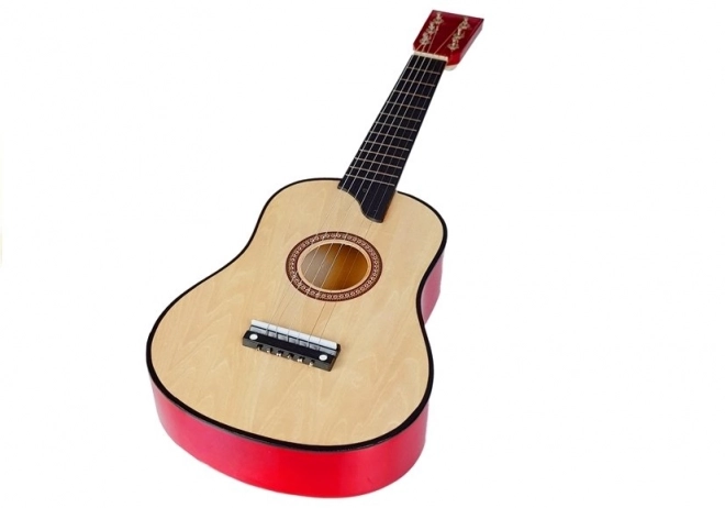 Chitarra di Legno con Plettro Crema