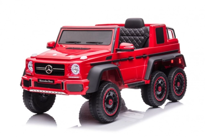 Electric Ride-On Car Mercedes-Benz G63 6x6 Red