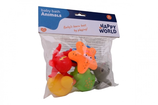 Bath Animal Toy Set