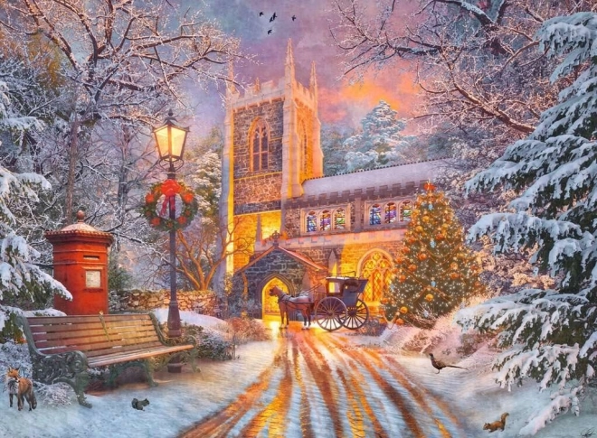 Ravensburger Glowing Christmas Scene Puzzle 500 Pieces