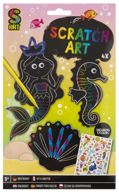 Create Your Own Animal Scratch Art Set