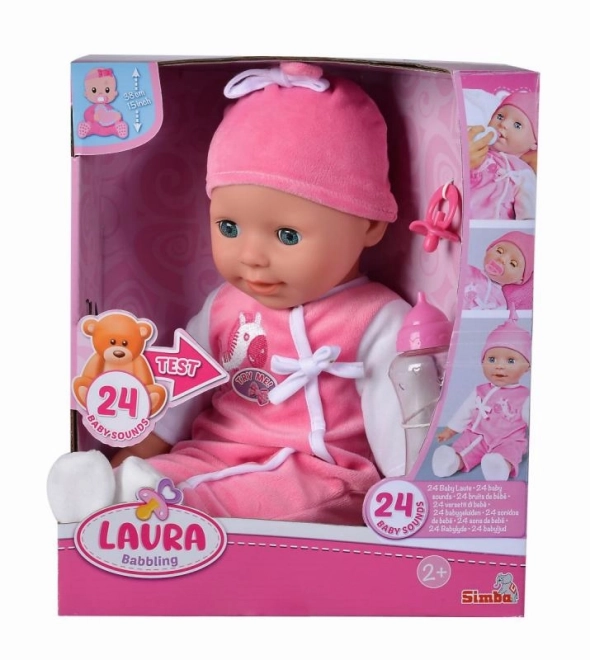 Baby Doll Laura with Sounds 38cm