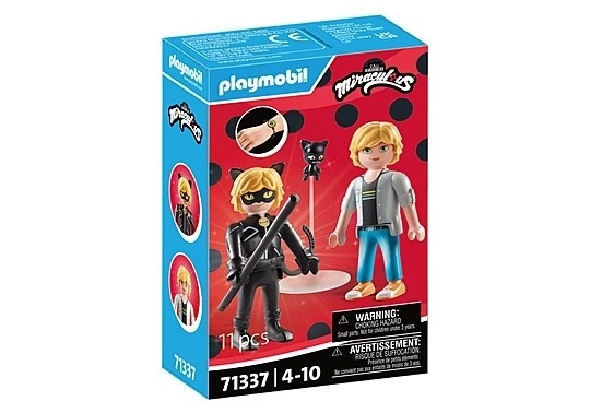 Playmobil Miraculous Adrien & Cat Noir Figures Set