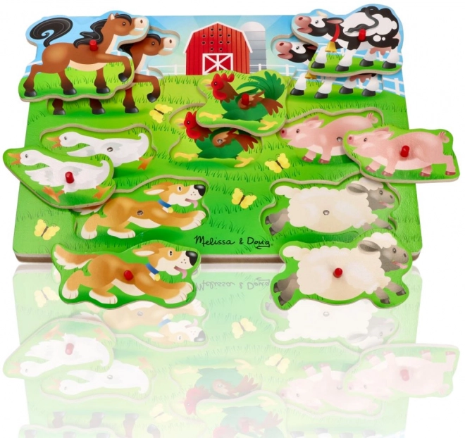 Sound Puzzle for Kids Farm Animals