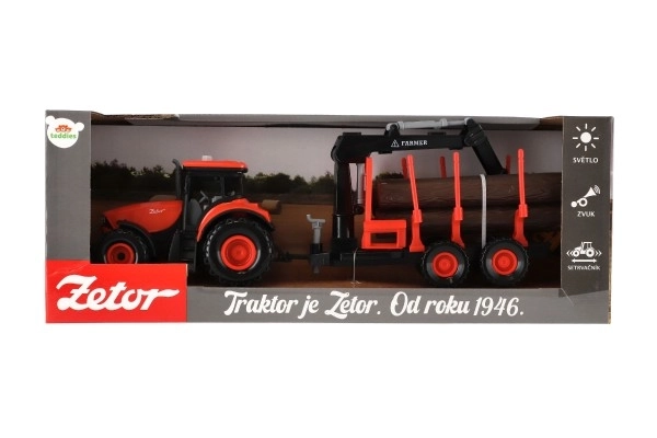 Zetor Tractor with Trailer and Loading Arm