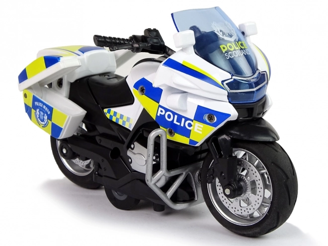 Police Motorcycle with Pull-Back Mechanism and Sound and Light Effects