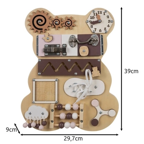 Bear 14-In-1 Activity Board