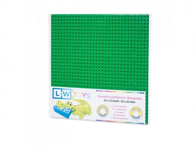 L-W Toys Building Base Plate 32x32 Dark Green