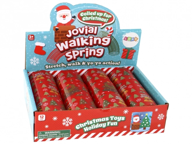 Iconic Christmas Theme Red Spring Toy