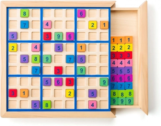 Gra Sudoku z szufladą do przechowywania