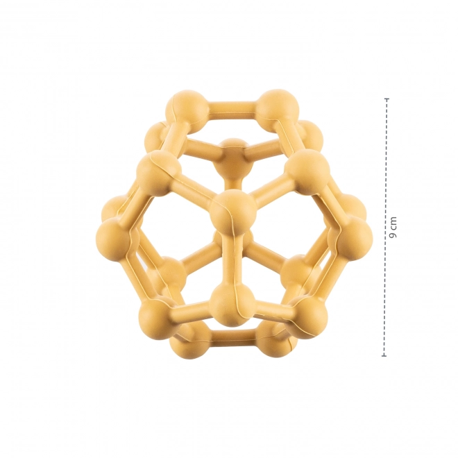 Silicone Teether Atom Mustard Yellow