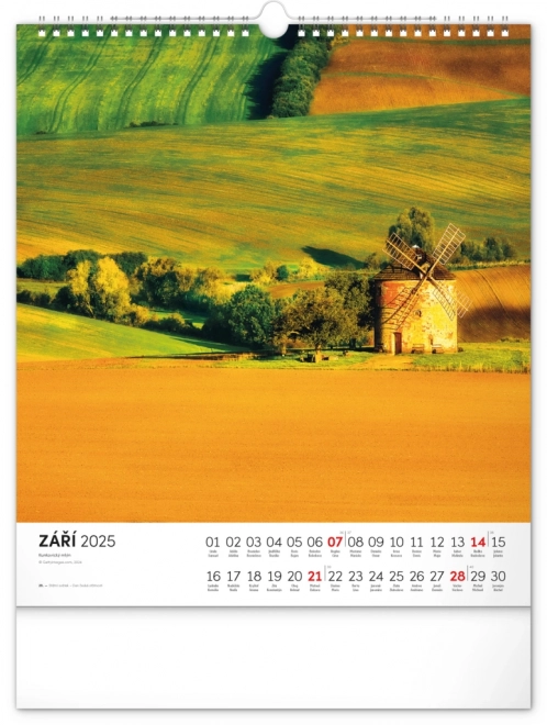 Notique Wall Calendar Moravian Tuscany Charm 2025