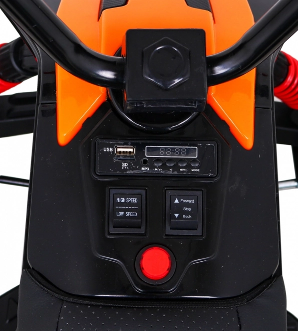 Quad Lucky Seven on battery black + EVA wheels + slow start + LED + MP3 USB