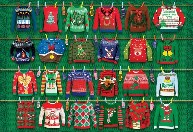 Eurographics Christmas Sweater Puzzle Tin