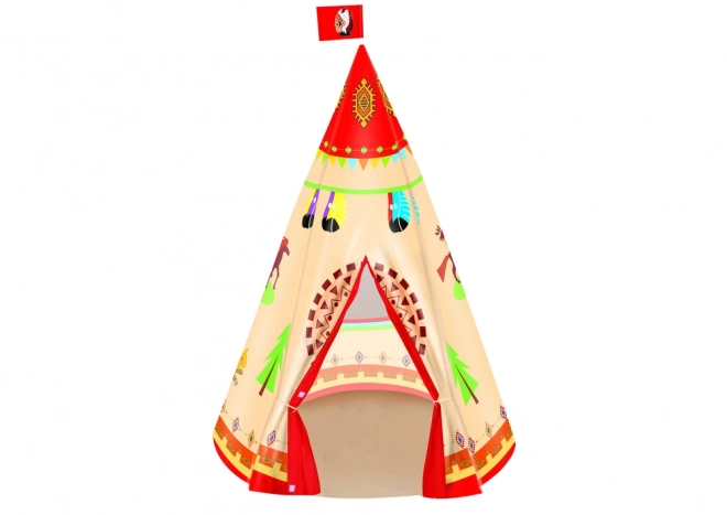 Children's Teepee Tent Indian Style Garden Cream