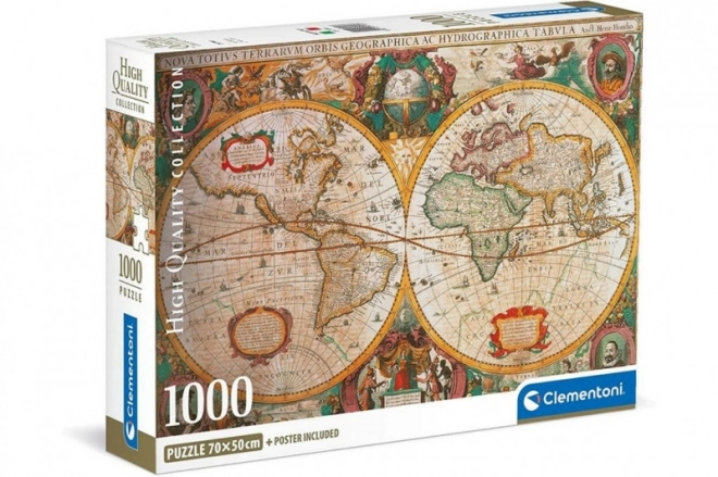 Clementoni 1000 Piece Compact HQ Jigsaw Puzzle - Ancient Map