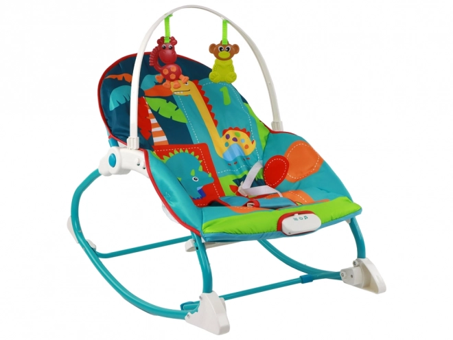 2-in-1 Baby Rocker with Sound and Vibrations