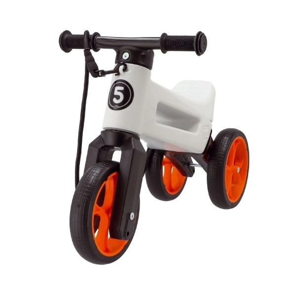 Balance Bike Funny Wheels Rider SuperSport – White-Orange