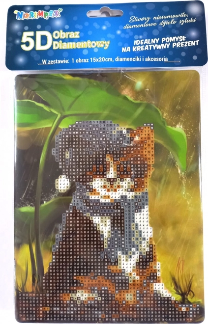 Diamond Painting Kit Small Kitten with Stand