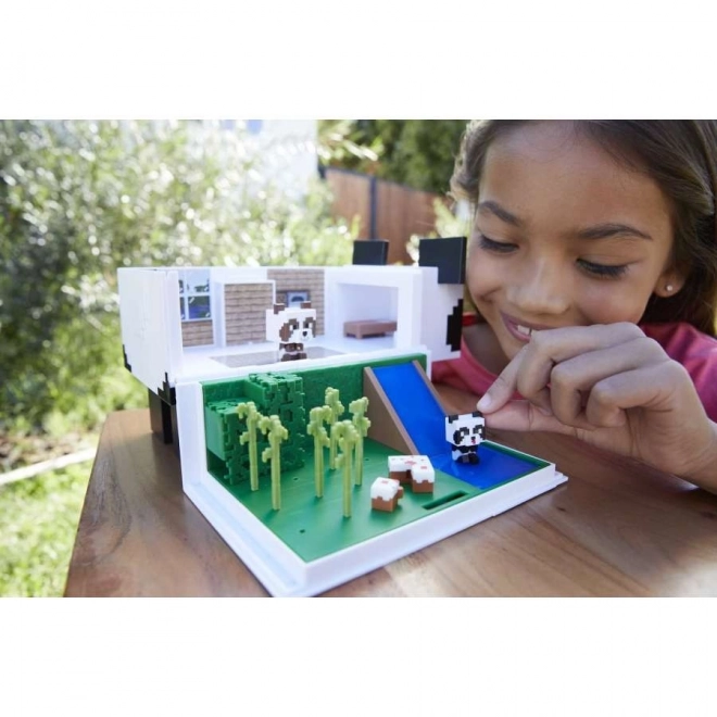 Minecraft Panda Playhouse Set with Two Figures