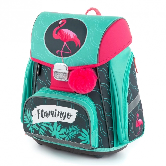 Premium School Backpack Flamingo