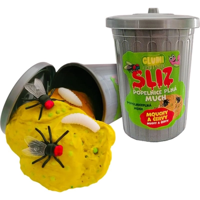 Toxic slime with flies and worms