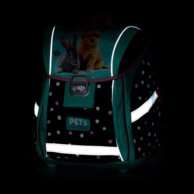 School Bag Set for Kids with a Pet Design