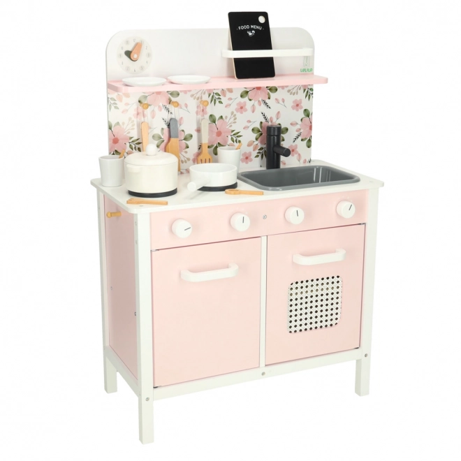 Wooden Play Kitchen Set by Lulilo