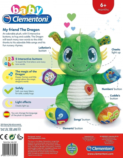 Interactive Dragon Plush Toy